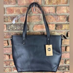 New Montana Hudson Vintage Eva Leather Zip Tote 17"